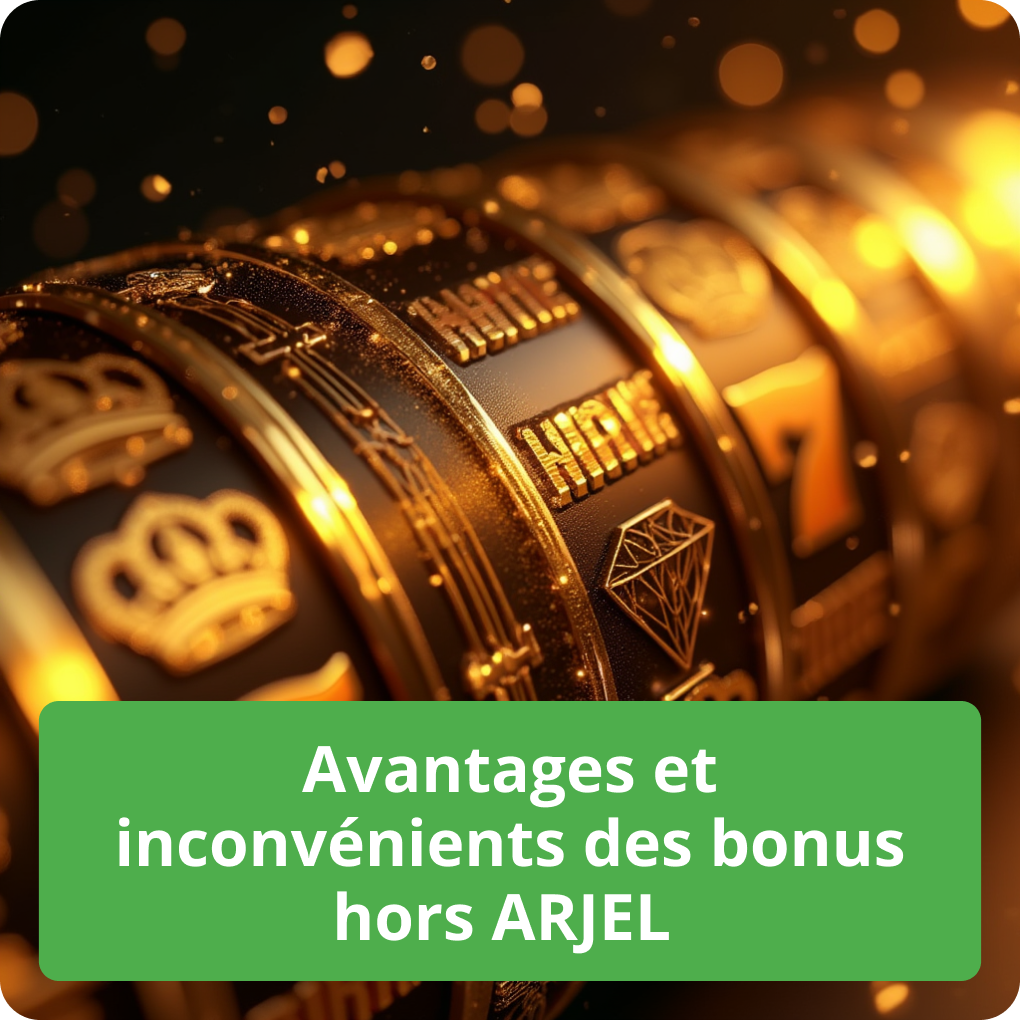 Avantages et inconvénients des bonus hors ARJEL