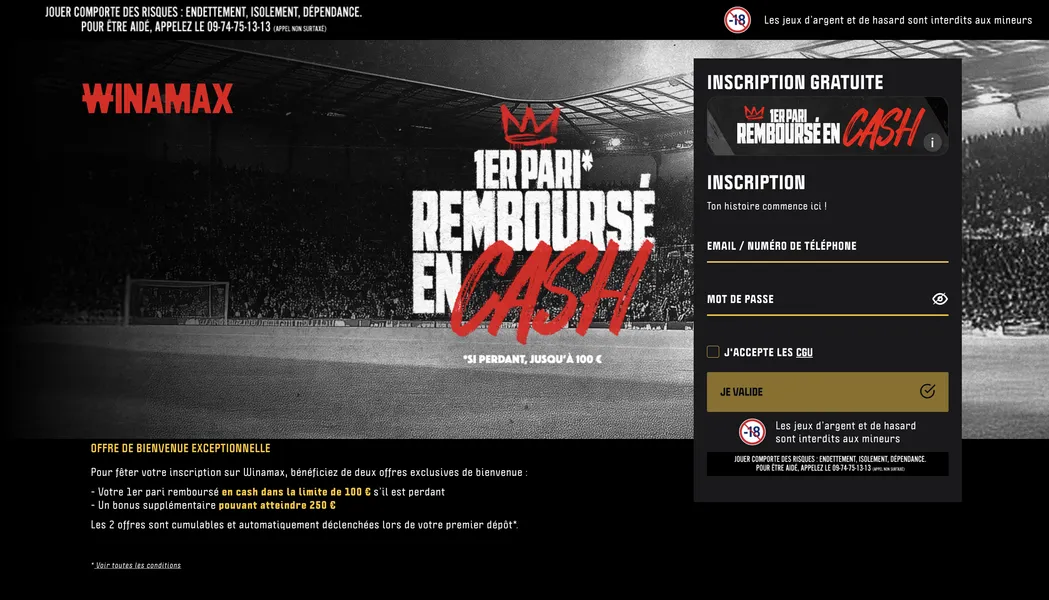 Inscription et validation du compte