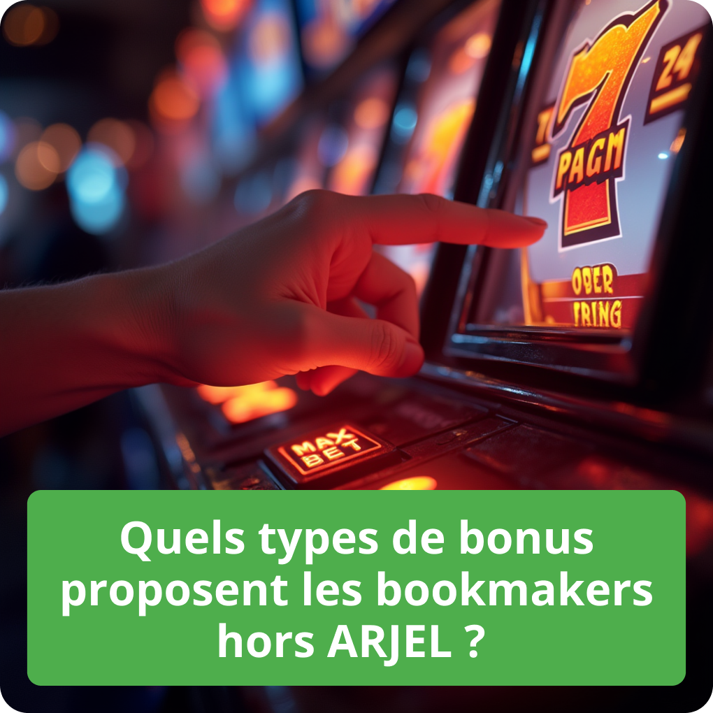 Quels types de bonus proposent les bookmakers hors ARJEL ?
